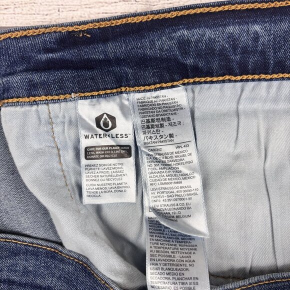 Levis 502 Taper Big & Tall Jeans 46x30 Levis Flex Stretch Denim Mens Classic Fit - Picture 12 of 14